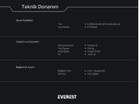 Everest KB-BT66 Beyaz 2.4G+BT1+BT2 üçü bir arada 3 in 1 Q Kablosuz klavye